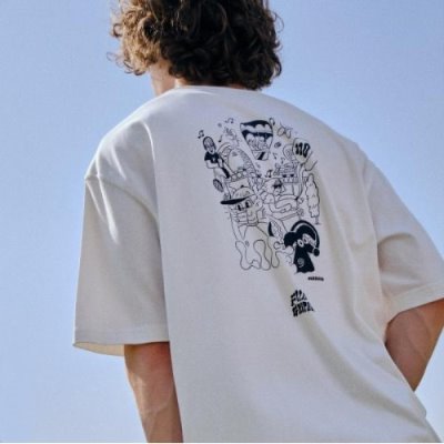 MY LIFE 루즈핏 반팔 티셔츠