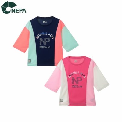 NEPA 네파키즈 여아 PQ 블록 티셔츠 KE45305